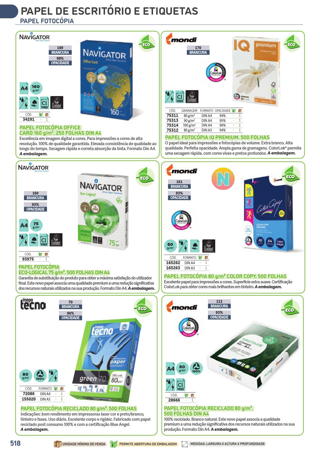 StockOn Papelaria Economato E Muito Mais PAPEL FOTOCOPIA NAVIGATOR